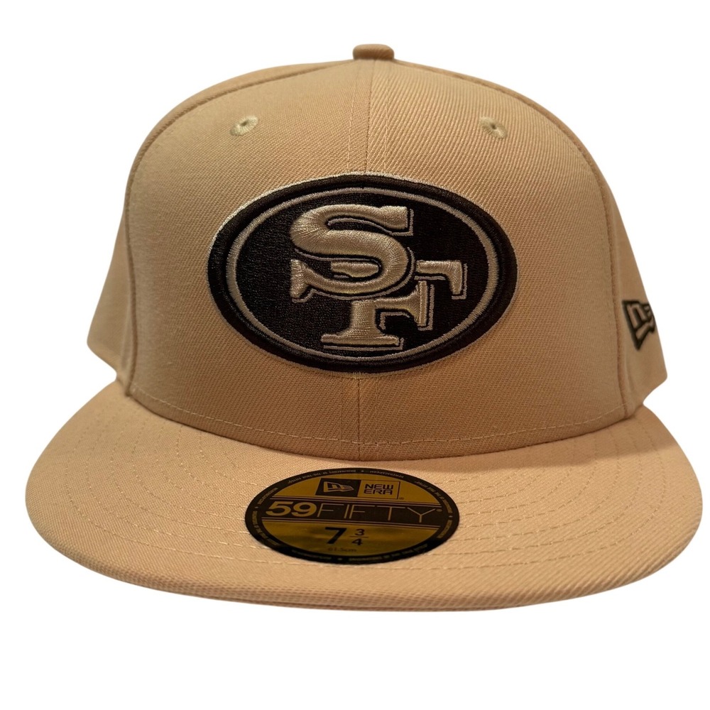 New Era 59FIFTY San Francisco 49ers Fitted Hat 7 3/4 Candied Tan NFL Cap 5950